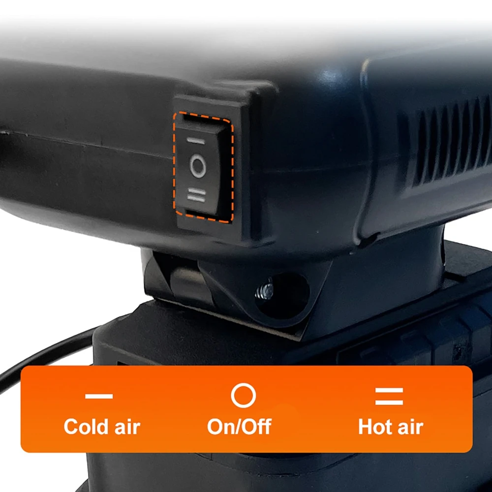 لماكيتا 21 فولت بطاريات ليثيوم أيون سخان لاسلكي الشتاء جهاز تدفئة الهواء منفاخ التدفئة والتبريد 2 منافذ USB لشحن الهاتف
