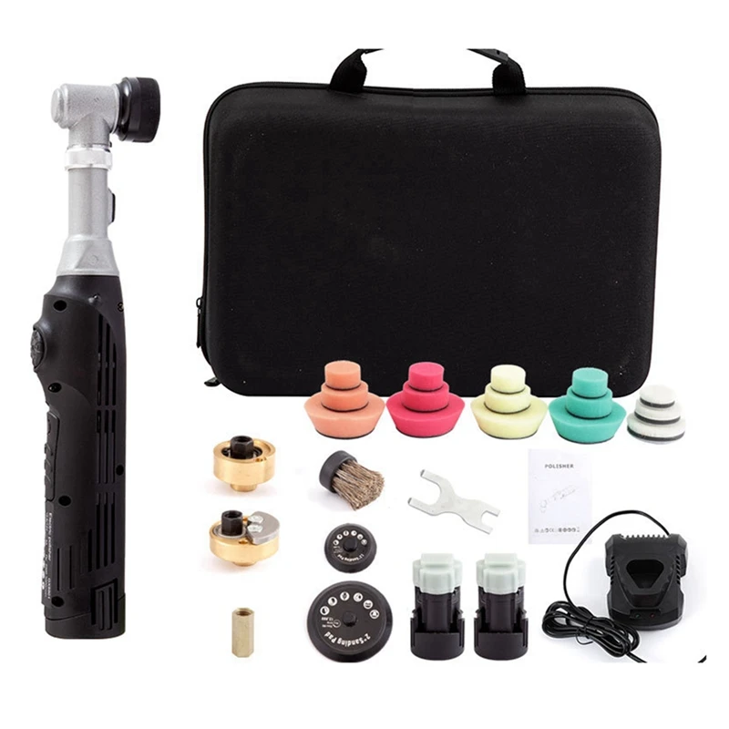 

Cordless Mini Car Polisher 12V Battery-Powered Polishing Machine Car Body Detailling Polishing RO/Da Tools