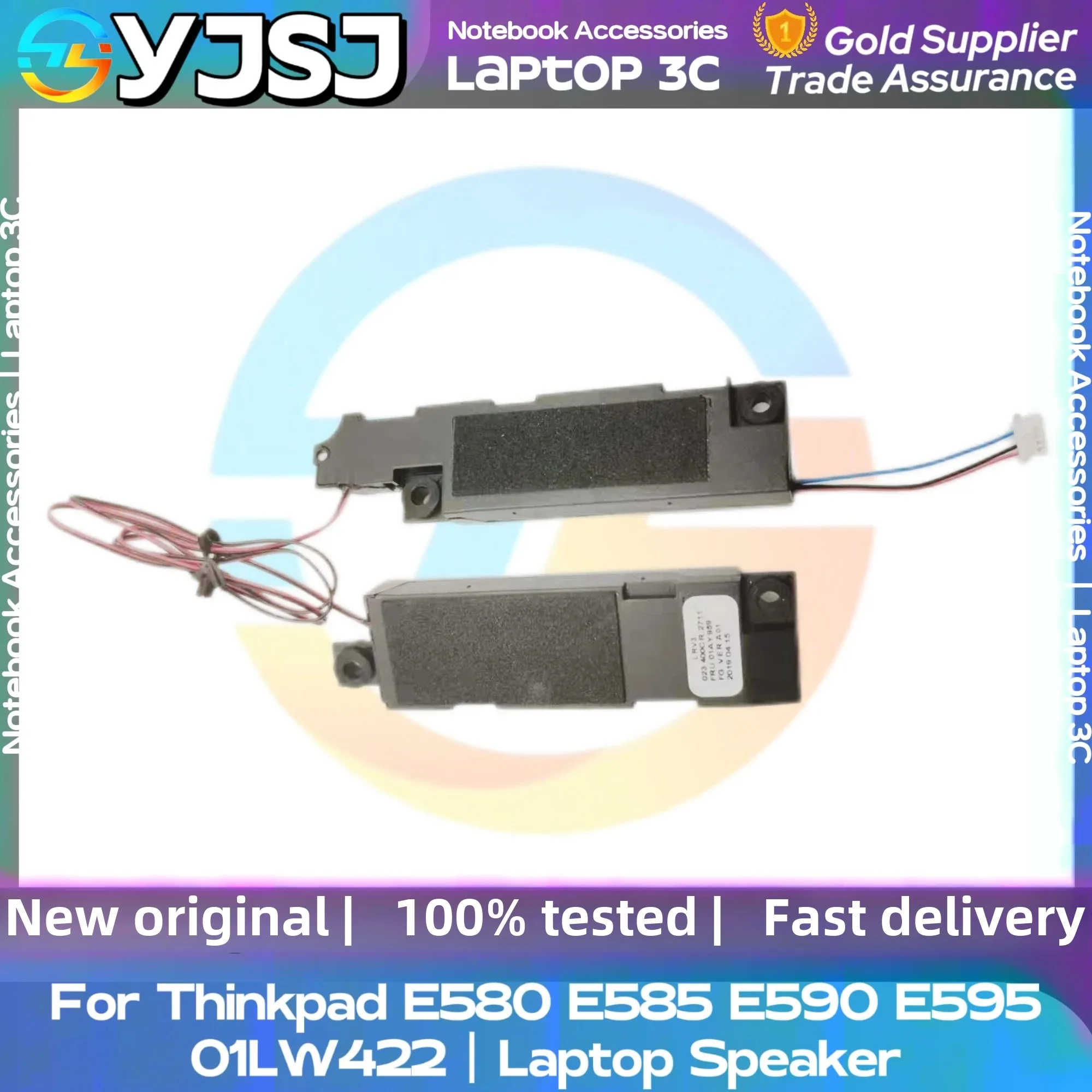 New GENUINE Original Laptop Speaker For Thinkpad E580 E585 E590 E595 built-in speaker horn audio PK23000Q5V0 01LW422