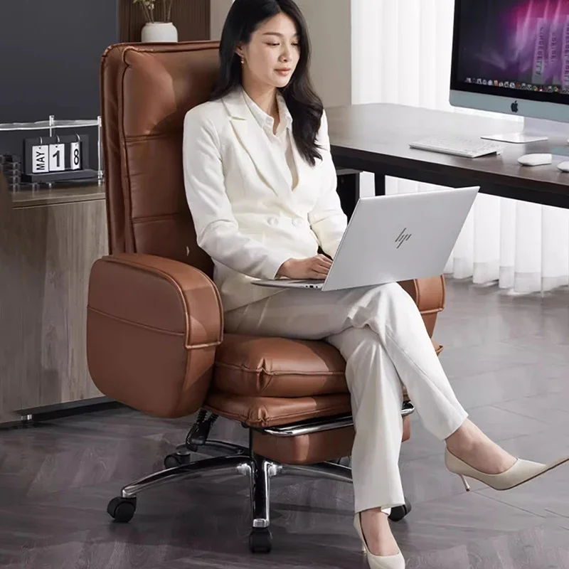 Ergonomic Swivel Office Chair Vanity Arm Throne Study Executive Comfortable Office Chair Nordic Reading Stoel Salon Furniture