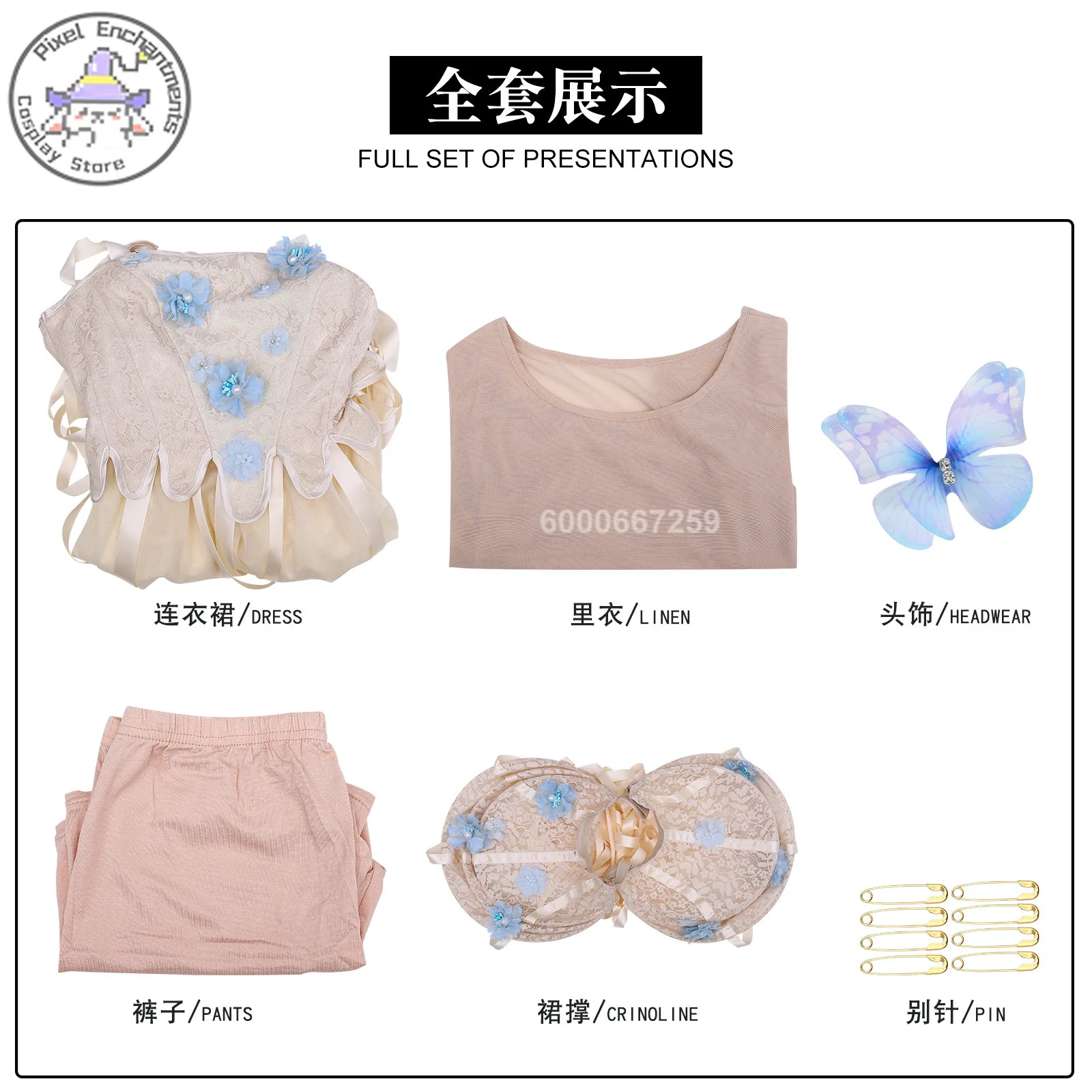 Beliebtes Film-Cosplay-Kostüm, Anime Agnes und Enid Sinclair, Rollenspiel, süßes Kleid für Frauen, Comic Con, Halloween-Party-Anzüge