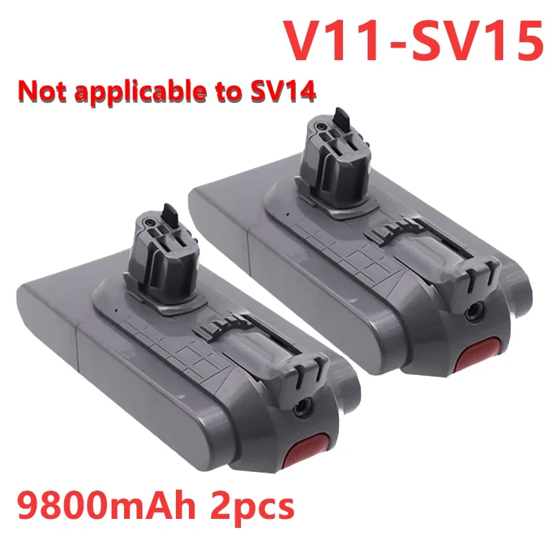 6.8Ah/9.8Ah 25.2V 6800mAh for Dyson V11 Battery Rechargeable