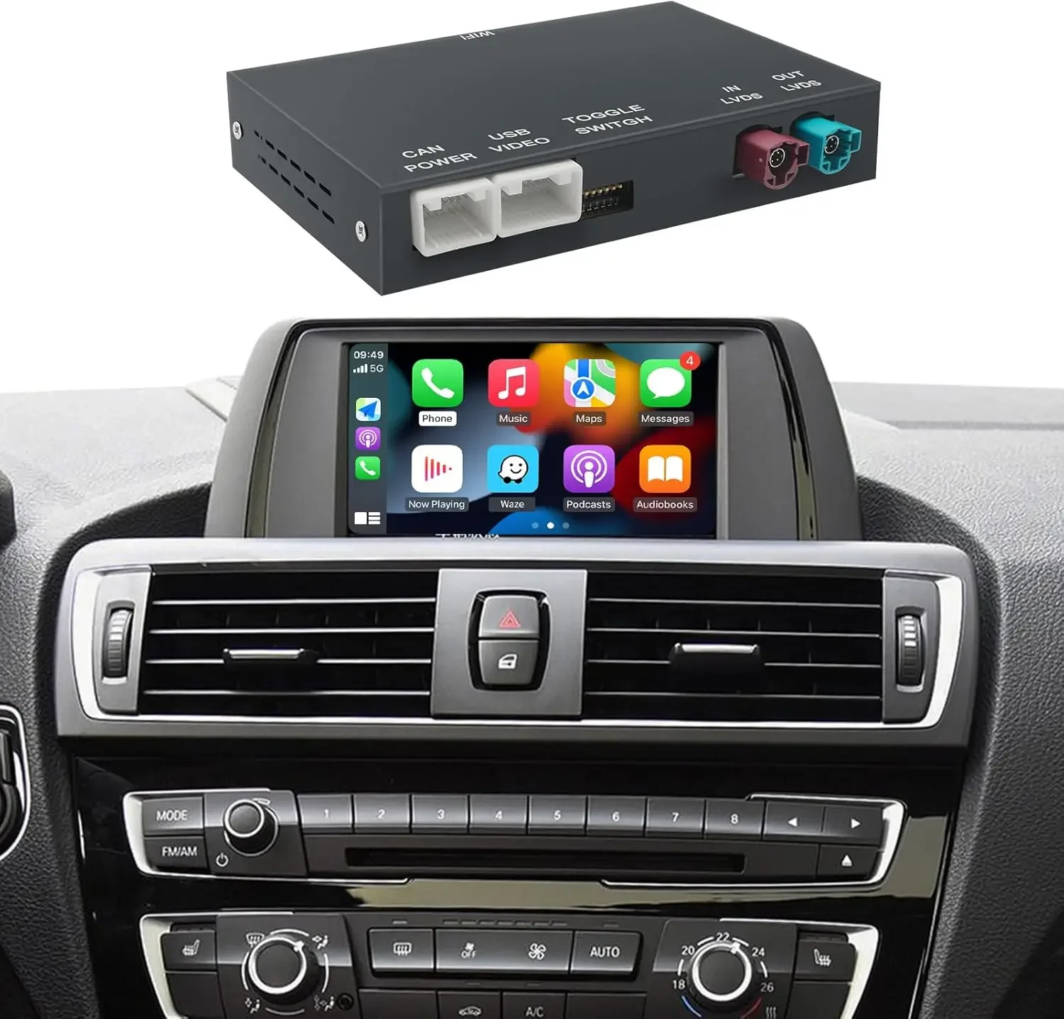 Wireless CarPlay/Android Car Modification Module for BMW NBT System 3/4/5/6/7 Series X1/X3/X4/X5/X6 2012-2016 Support Mirrorlink