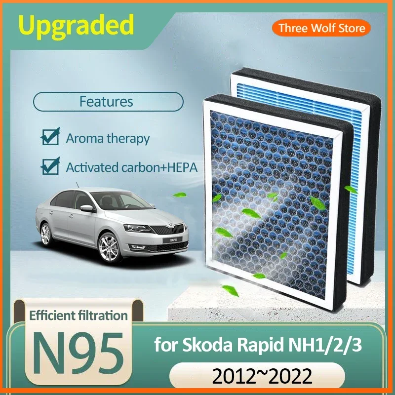 

Activated Carbon Air Filter for Skoda Rapid NH1 NH2 NH3 Volkswagen VW Polo 2012~2022 2013 2016 2017 2018 Accessories Vehicles