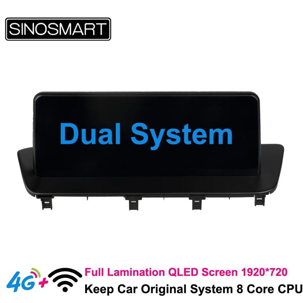 

SINOSMART 10.25" Dual System Android Car GPS Navigation for Mazda CX-9 CX9 2016–2021, Keep OEM BOSE Audio, Cam and MZD System