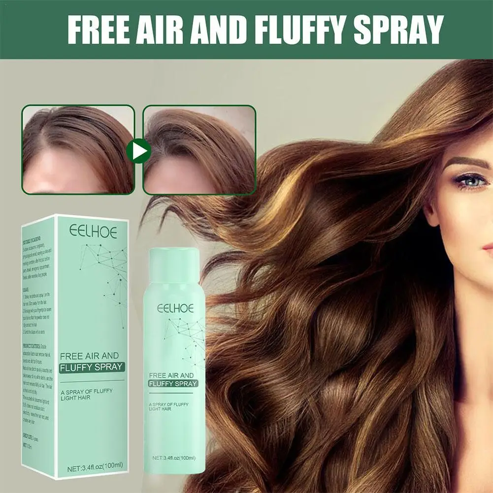 

100ml Leave-in Dry Hair Spray Fluffy Hair Lazy Oil Control Leave-in Air-feeling Fluffy Spray Remove Oil Wash-Free Hair Sprays