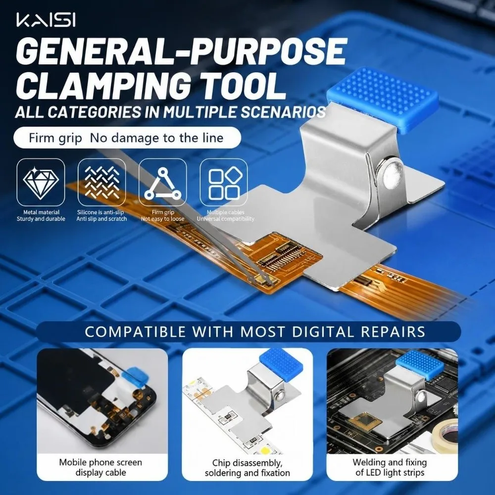 Strong Grip FPC Connector Holder Non-Warping Heat-Resistant Screen Cable Fixing Clip Anti-Wobble Soldering Auxiliary Fixtur