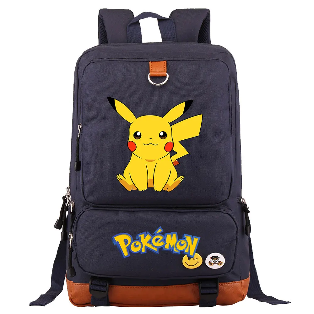 POKEMON Pikachu Backpack High School Students Backpack School Bags For Teens Girls Boys Laptop Travel Student Book Bags