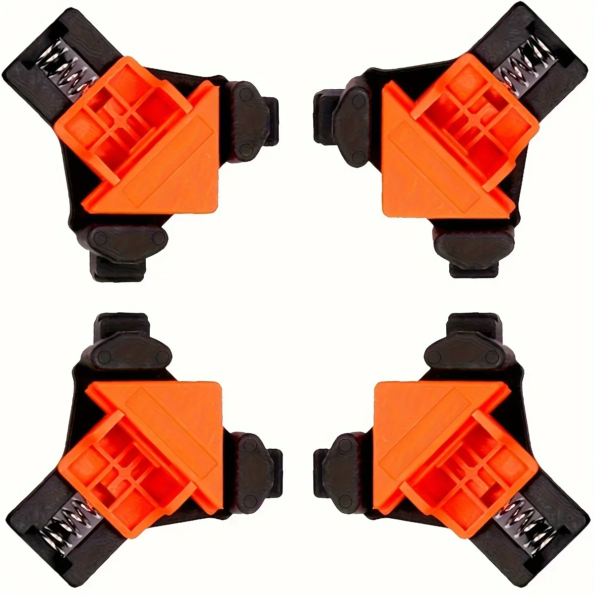 1/4 pcs 90 Degree Corner Clamps For Woodworking, Fast Adjustable Quick Spring Loaded Woodworking Clamps,Cabinets,Photo Framing