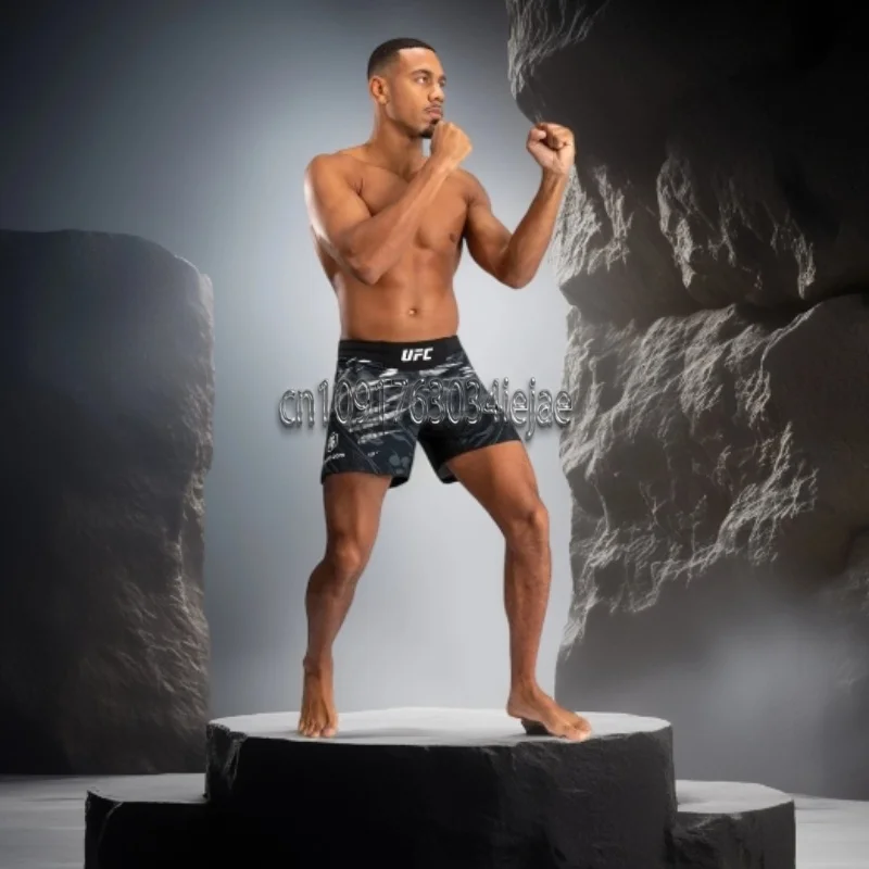 

Mma Men'S Compression Shorts Summer Gym Fitness Running Training Sports Shorts Two-In-One Mesh Breathable Quick-Drying Shorts