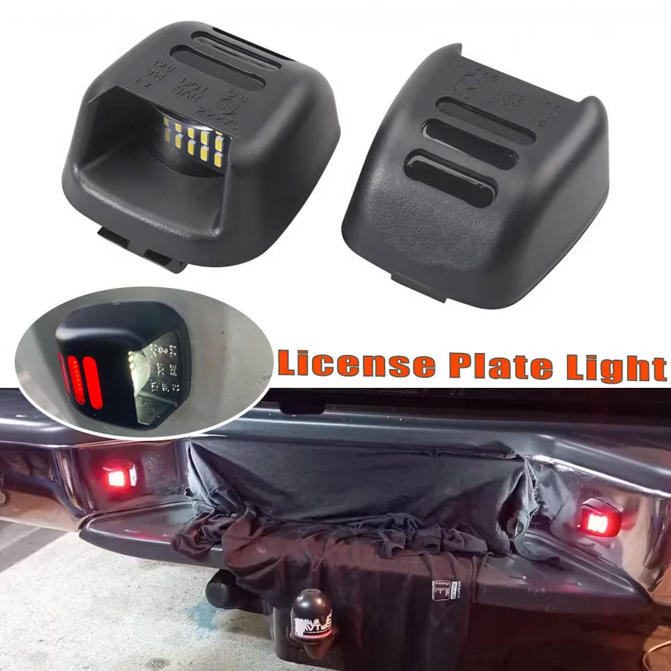 LED Rear Bumper License Number Plate Lights for Nissan Navara D40