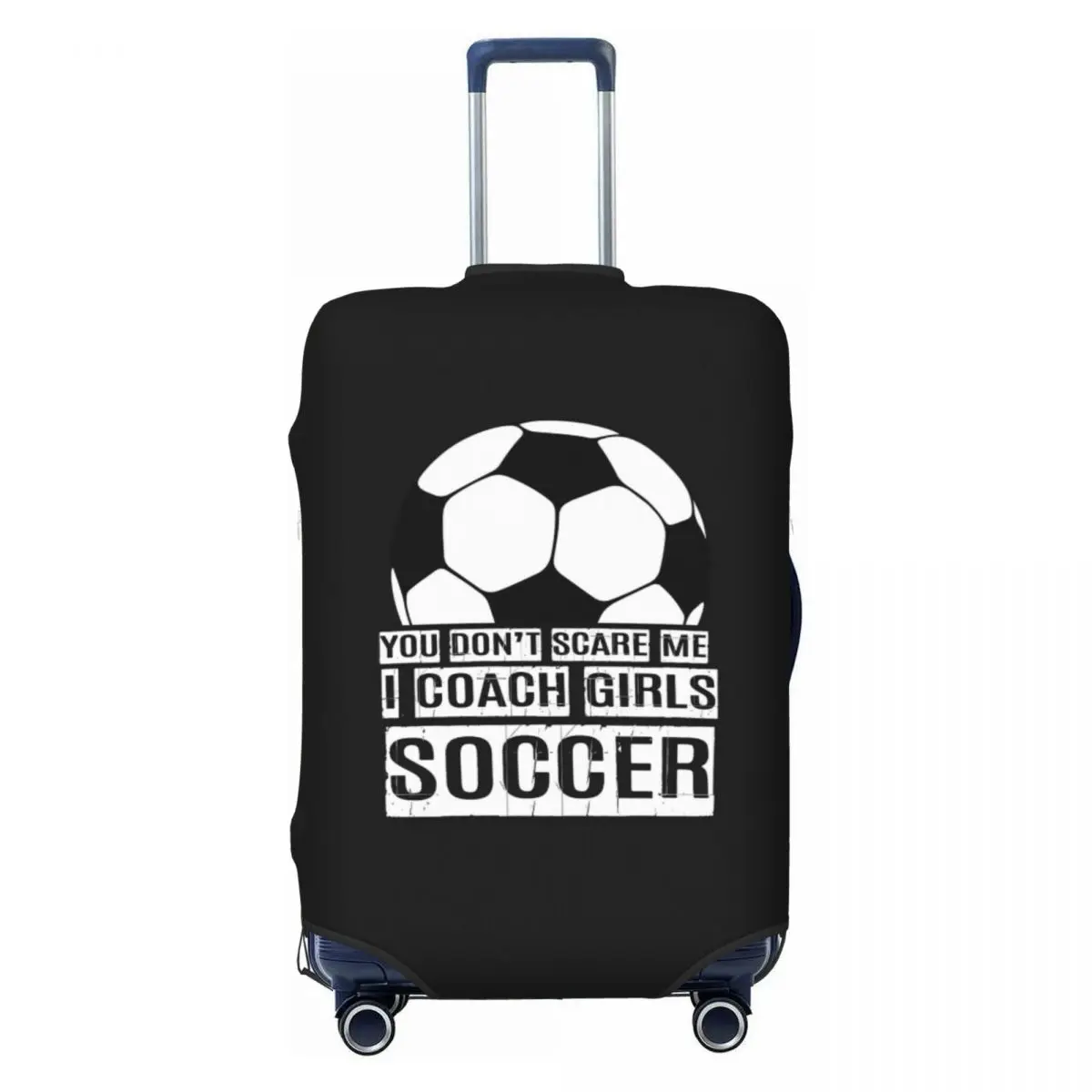 

Custom Soccer Football Luggage Cover Funny Sports Suitcase Protector Covers Suit For 18-32 inch