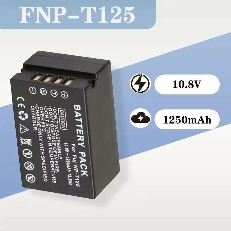 

NP-T125 Battery 1250mAh Replacement for Fujifilm GFX50S GFX50R Digital Camera Lithium Battery
