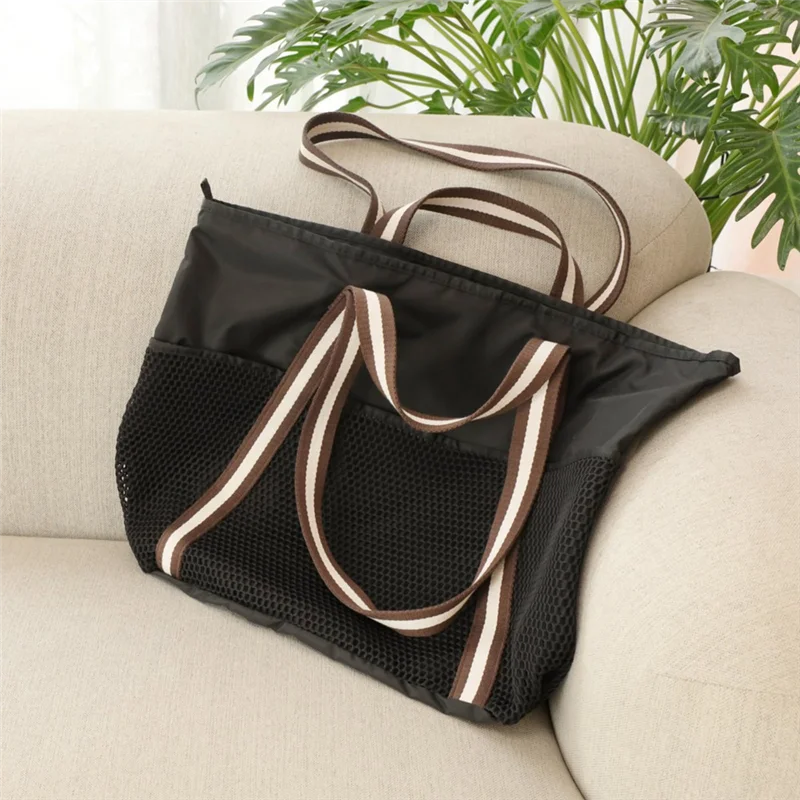 حقيبة شاطئ TEXU مقاومة للماء مع سحاب، حقيبة حمل شاطئ مقاومة للرمل للنساء، حقيبة حمل للسباحة والرحلات البحرية #6