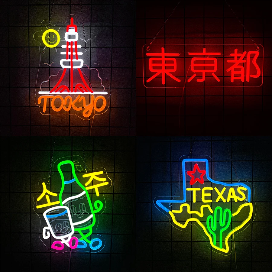 

Неоновая вывеска Texas Led, 3D-скульптура в виде иконы Токио, подходит для баров, клубов, игровых комнат, мужских уголков, ресторанов, вечеринок, декоративного оформления.