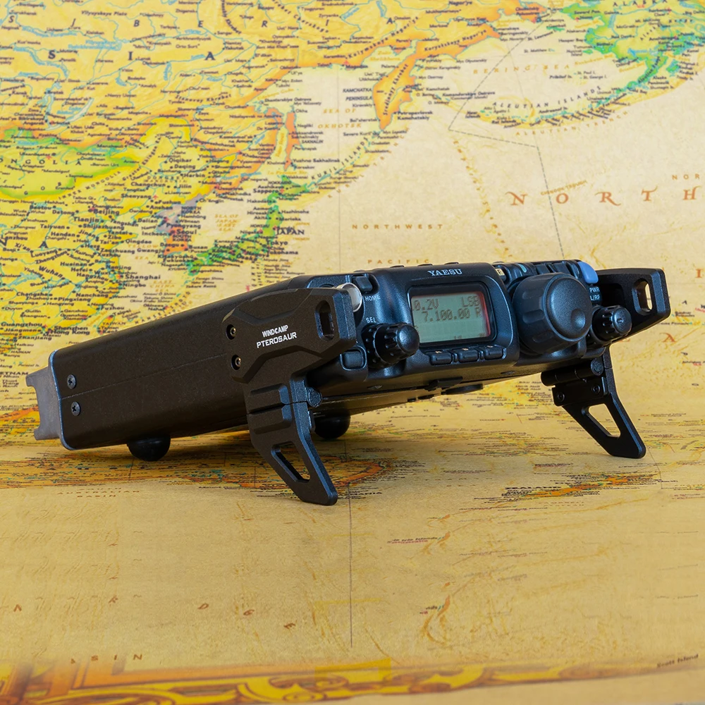 Staffa per piede in lega di alluminio Supporto per Pterosauri per YAESU FT-818ND 817ND FT-817 FT-818 HF Ham Radio