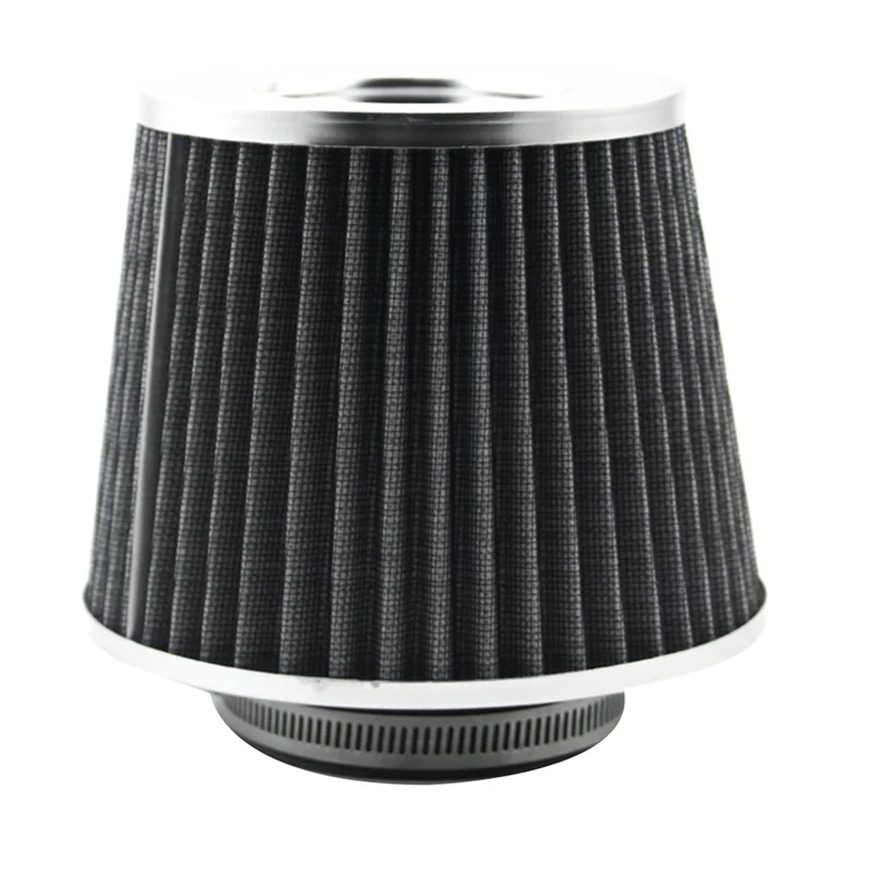 76mm Air Filter Mushroom Head Filter Exhaust Filter Intake Filter Universal Car Supplies Silver