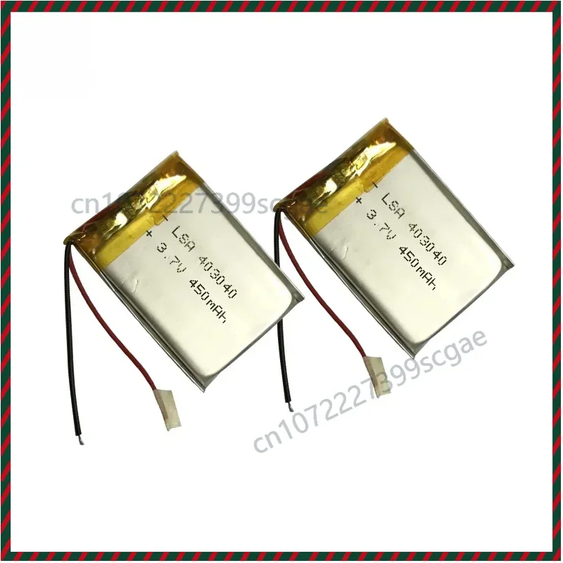Mini 403040 Polymer Li-Po Battery 450mAh 3.7V for Dash Cameras Smart Speakers LED Lights
