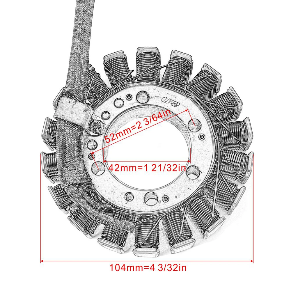 Bobina statore per Kawasaki Versys 650 KLE650 Ninja 650 400R ZX6R ZX-6RR ER4N ER6N ER6F / EX650 ER650 EX400 ER400 ZX600 ZX636