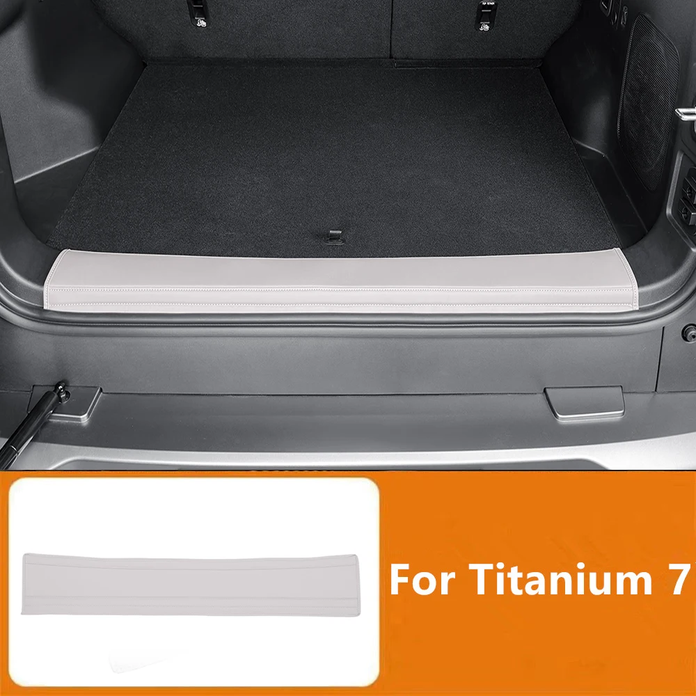 

Car Rear Guard Plate Protective Pad Leather Modified Protective Cover Fit For BYD Formula Titanium 7 2025 Accessories