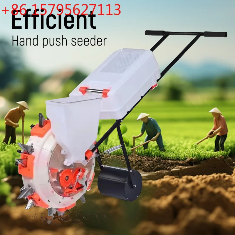 Hand push Seed Planter Peanut Seeder Manual Portable Roller Seeder Lightweight Labor-saving Garden Seeder DIY Easy Planting Tool