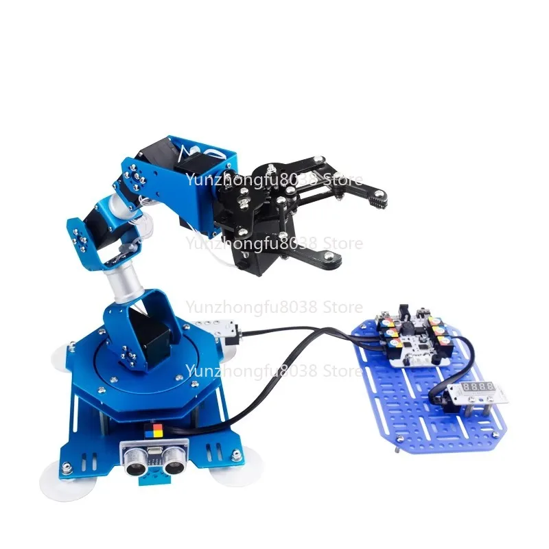 Unfinished Standard Edition 6-DOF Robotic Arm 6-Axis Aluminum Robotic Arm with Servo System