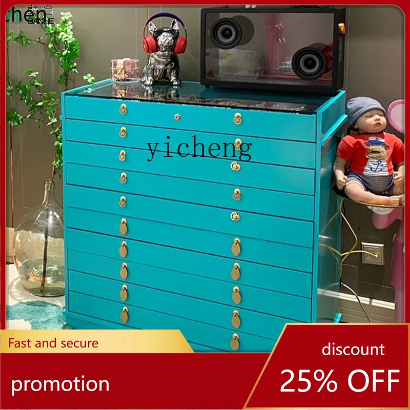 ZMLWatch Glasses Display Storage Paint Cabinet Jewelry Multi-layer Drawer Jewelry Wedding Jewelry Showcase