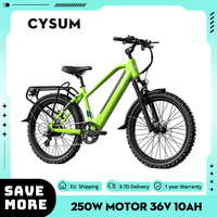 CYSUM Hoody Teenager Electric Bike 250W Motor 36V 10Ah Battery, 35km/h Max Speed, 55km Max Range, 24\