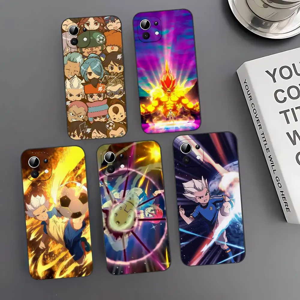 

Anime I-Inazuma E-Eleven Slim Black Shockproof Phone Case Snug Fit For Xiaomi 12,11,12S Ultra Redmi Note 11,10T,9,9A,8Pro,8T,5G