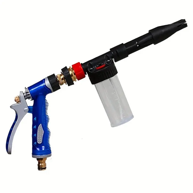 ABFU-Car Washing Gun With Magic Hose Nozzle High-Pressure And Foam Kettle Garden Lawn Irrigation Tools