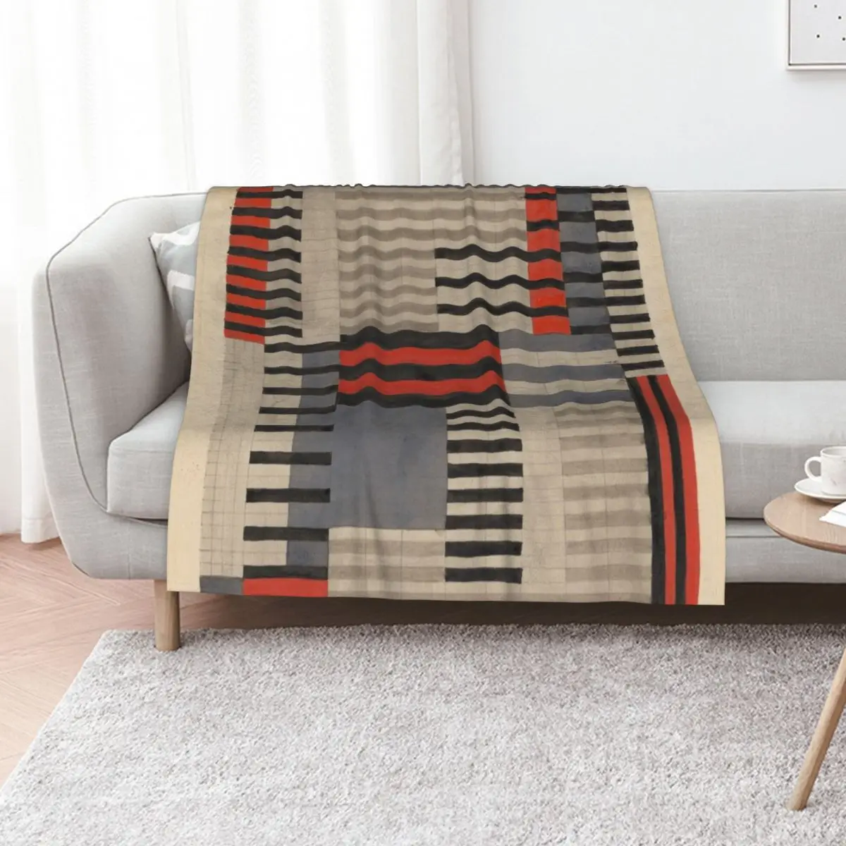 Anni Albers Rug 1925 Throw Blanket Vintage For Baby Flannels Decoratives funny gift Beautifuls Blankets