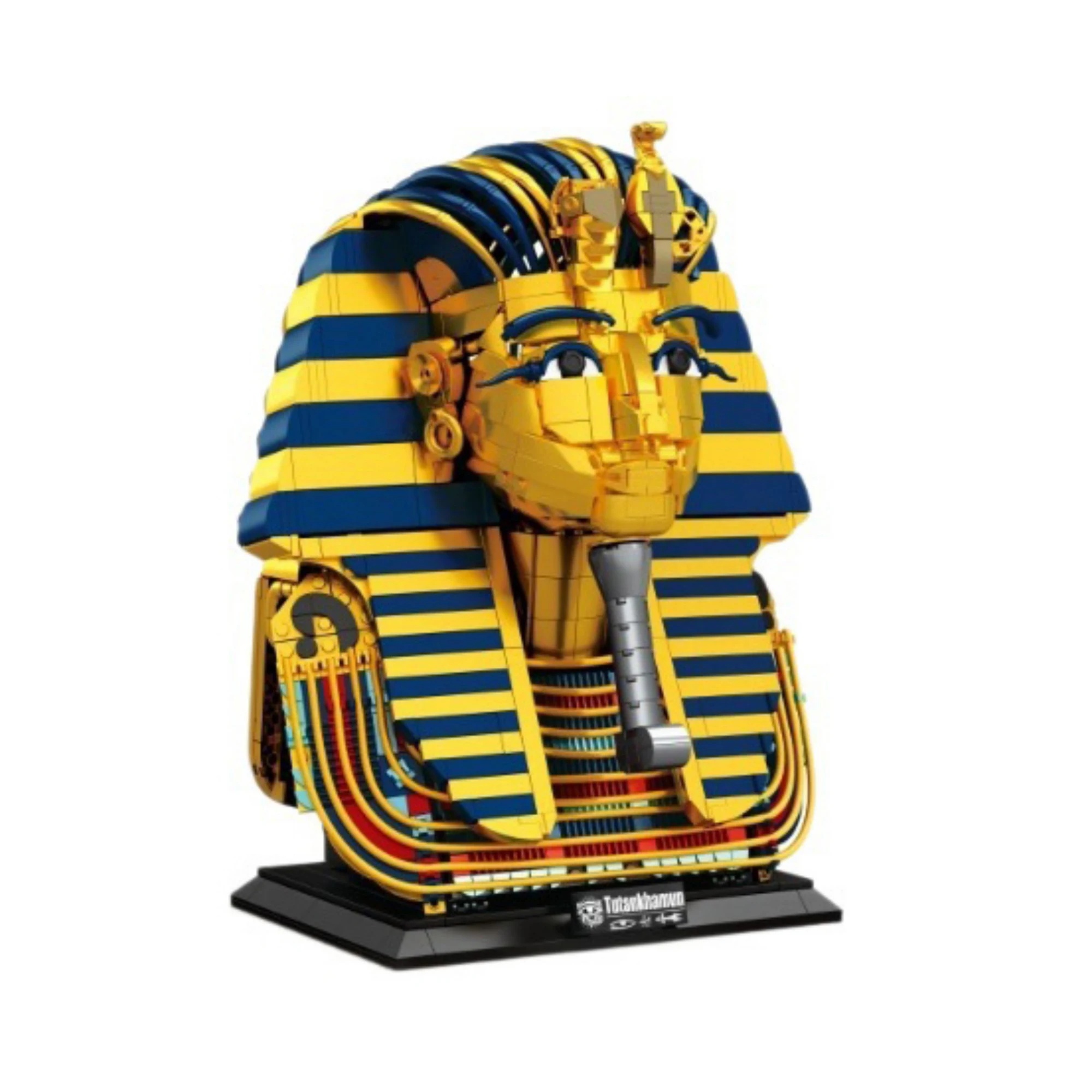1603 stuks Egyptisch gouden masker bouwstenen bureaudecoratie Het gouden masker van koning Toetanchamon bouwstenen speelgoed voor volwassenen cadeaus