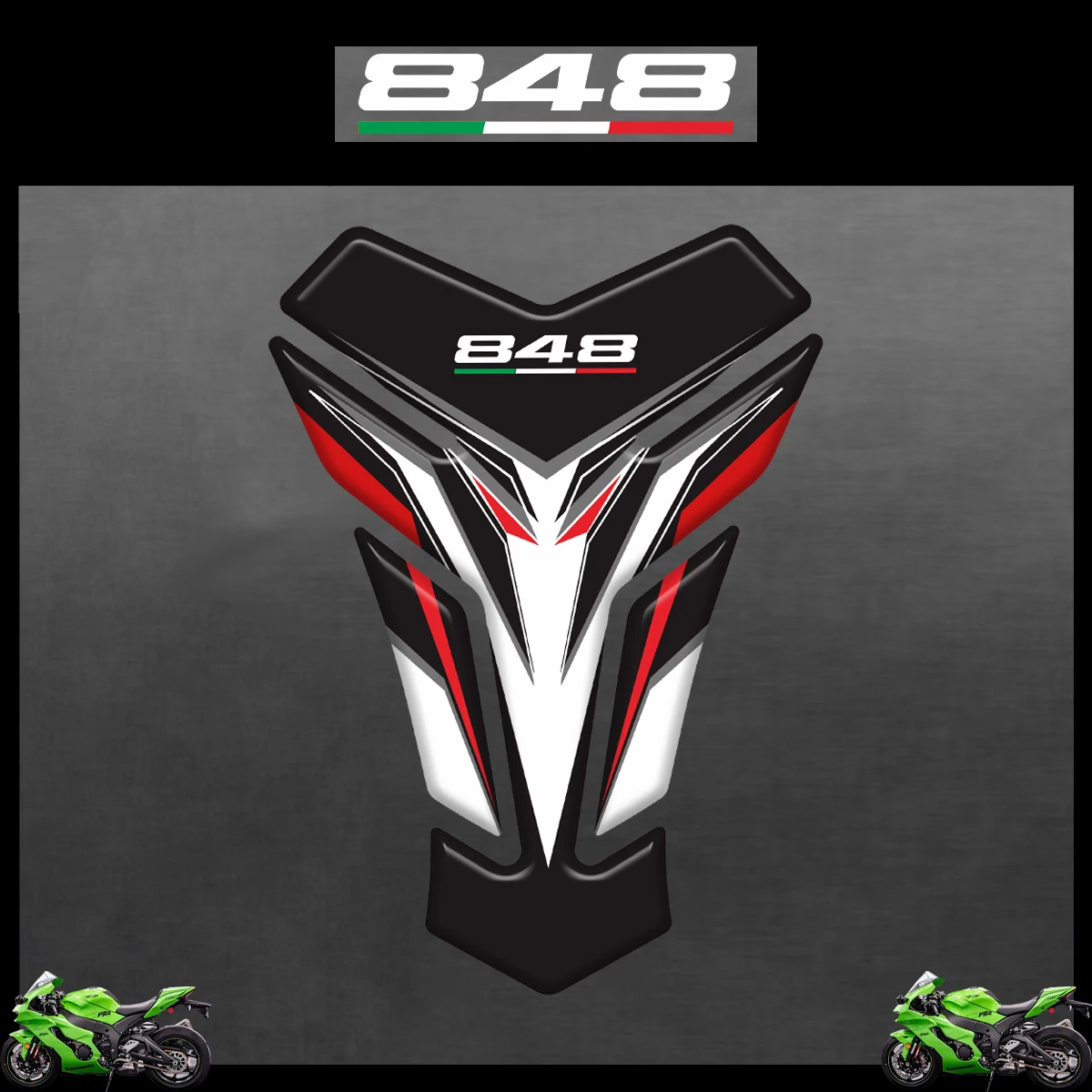 3D Motorcycle Tank Pad Protector Stickers for Ducati 848 848Evo