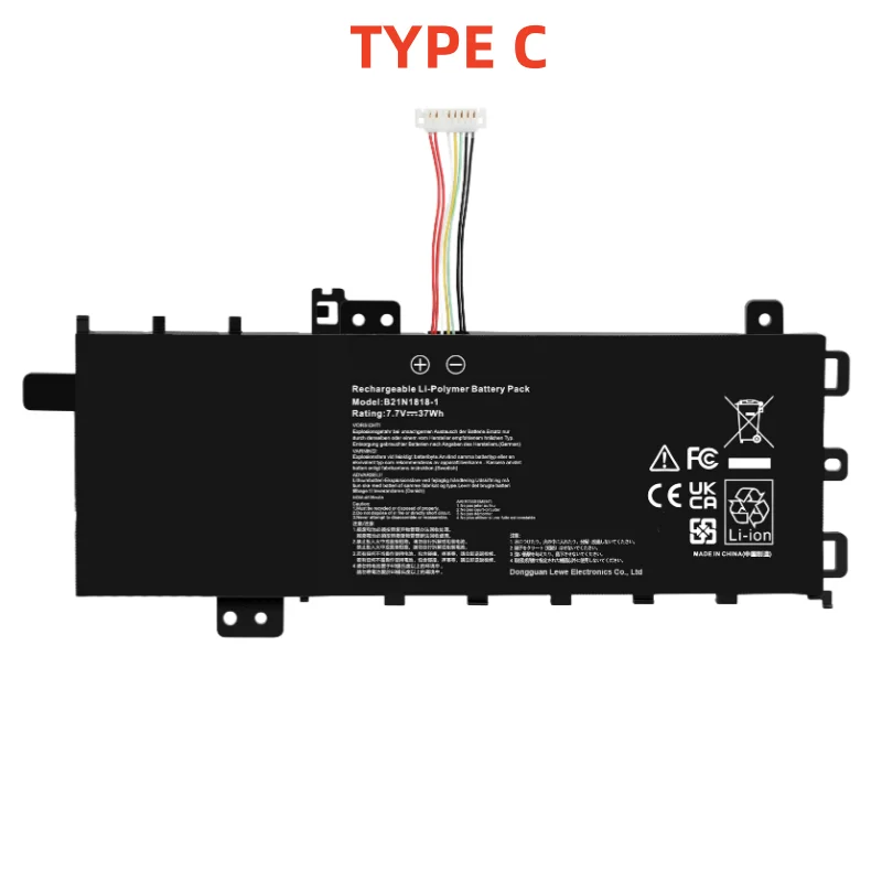 4 ячеек, новый B21N1818-2 B21N1818-3 C21N1818 B21N1818 аккумулятор для ноутбука ASUS VivoBook 15 X512FA X509FB A509FA A409FL F509FJ X509UA