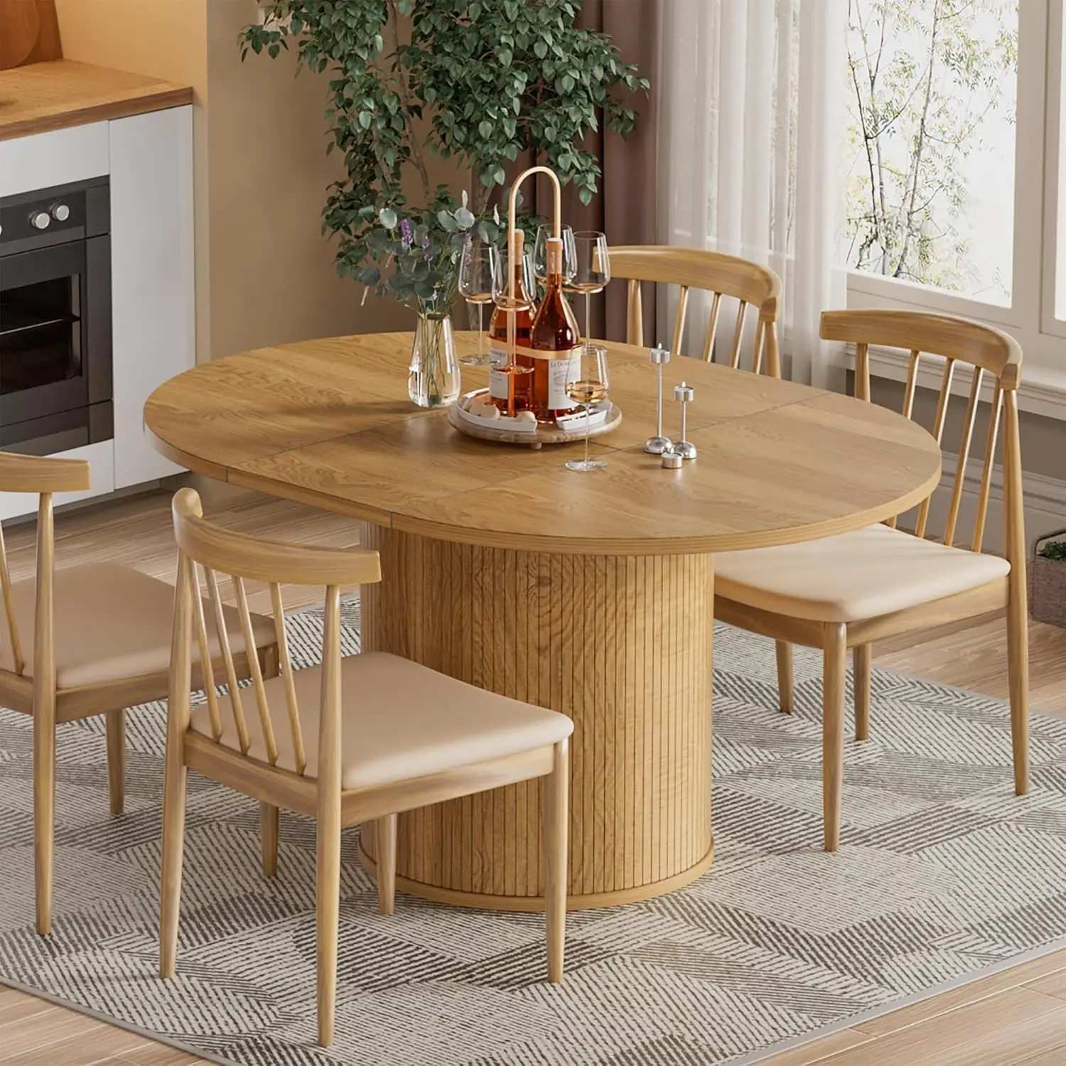 Transforming Your Space: A Deep Dive into the 43.3-59' Extendable Round Dining Table