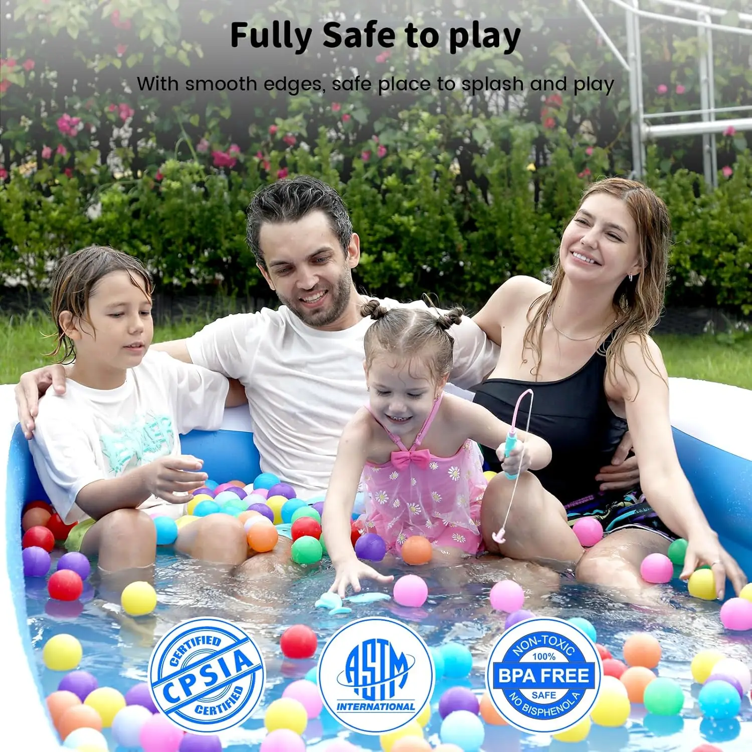 Large Inflatable Pool for Adults - 130