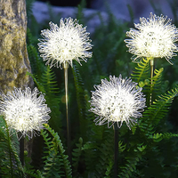 LED Solar Light Outdoor Dandelion Lights Garden Decoration Fireworks Lamp Garden Lawn Landscape Fairy Lamp Solar Powered Lights
