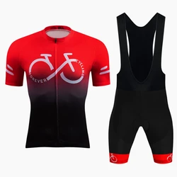 Summer Road Bike Forever Cycling Jersey Set Short Sleeve Breathable MTB Cycling Clothing MTB Bike Uniform Maillot Ropa Ciclismo