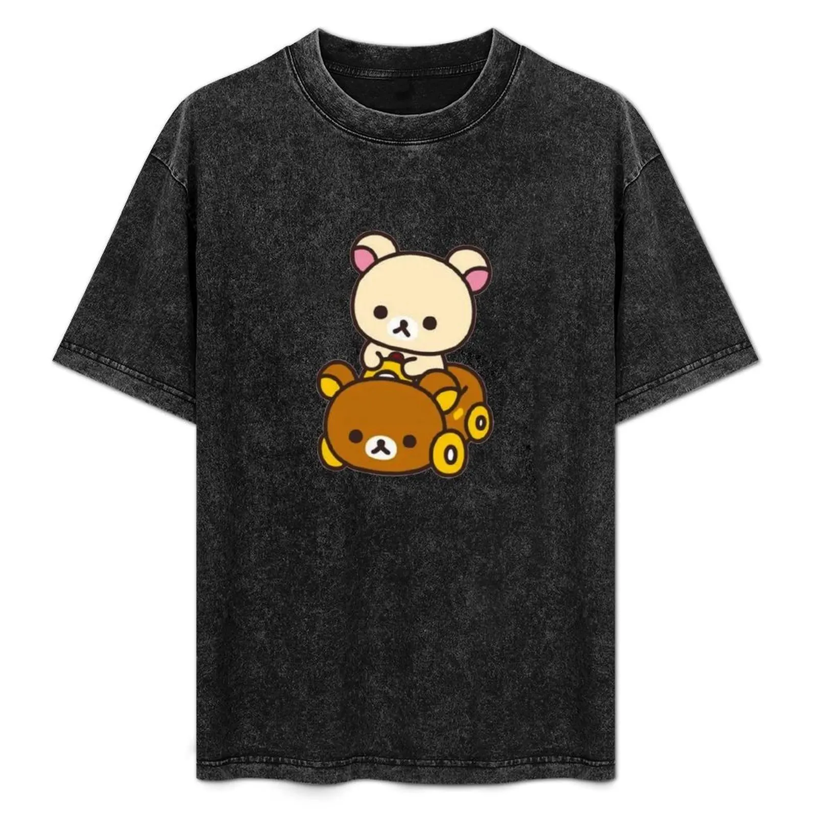 

korilakkuma driving a Rilakkuma car T-Shirt Summer Fashion Casual Tee Shirt