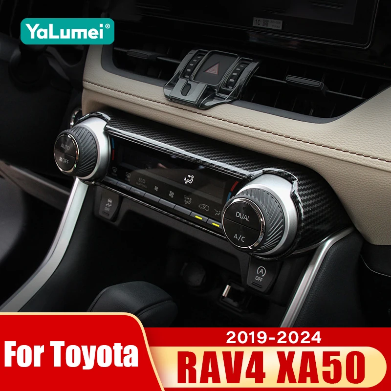 Für Toyota RAV4 XA50 2019 2020 2021 2022 2023 2024 Hybrid Auto Klimaanlage Knöpfe Schalter Dekoration Abdeckung Zubehör