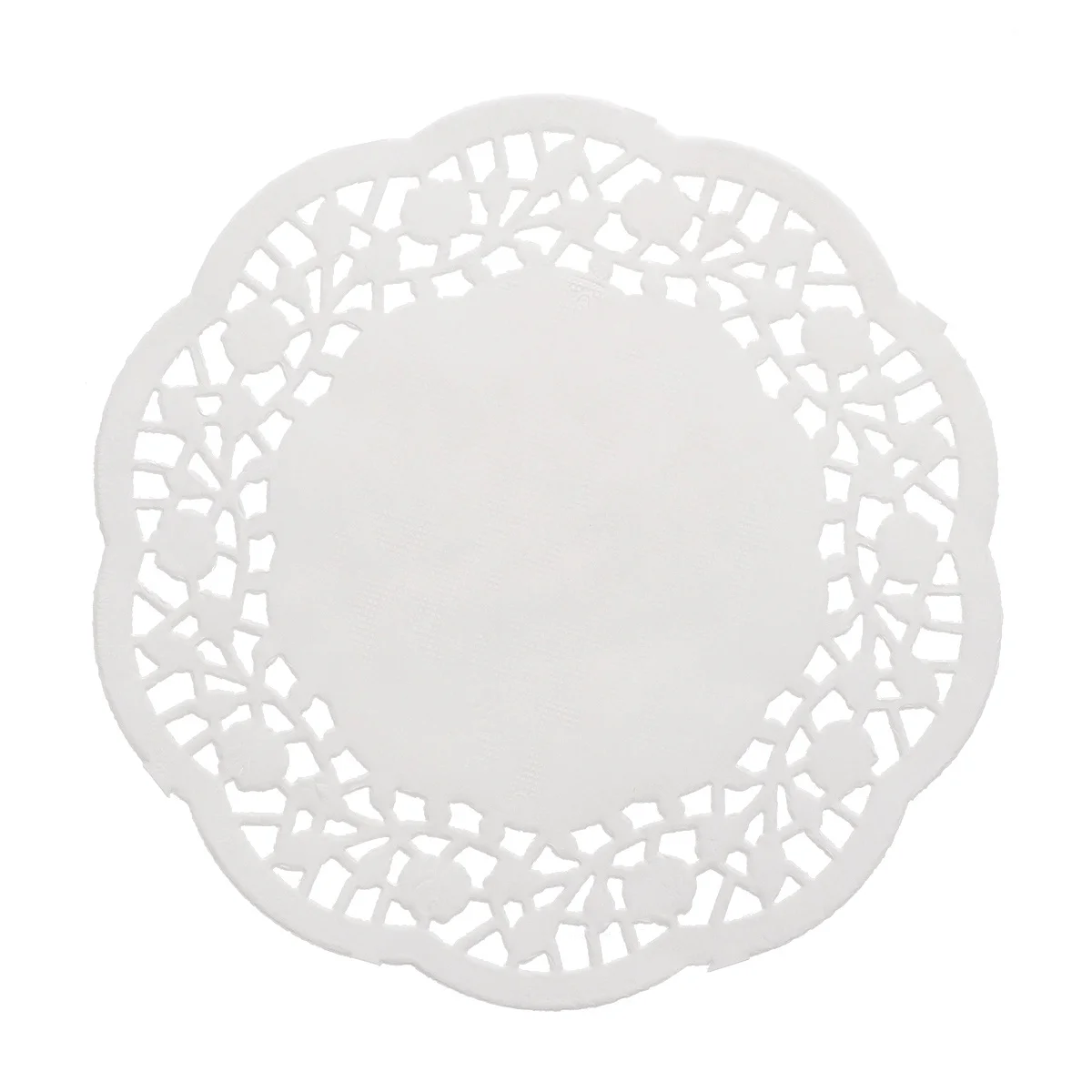 100pcs Disposable Oil-absorbing White Lace Paper Doilies Cake Box Liner Packaging Paper Pad 45