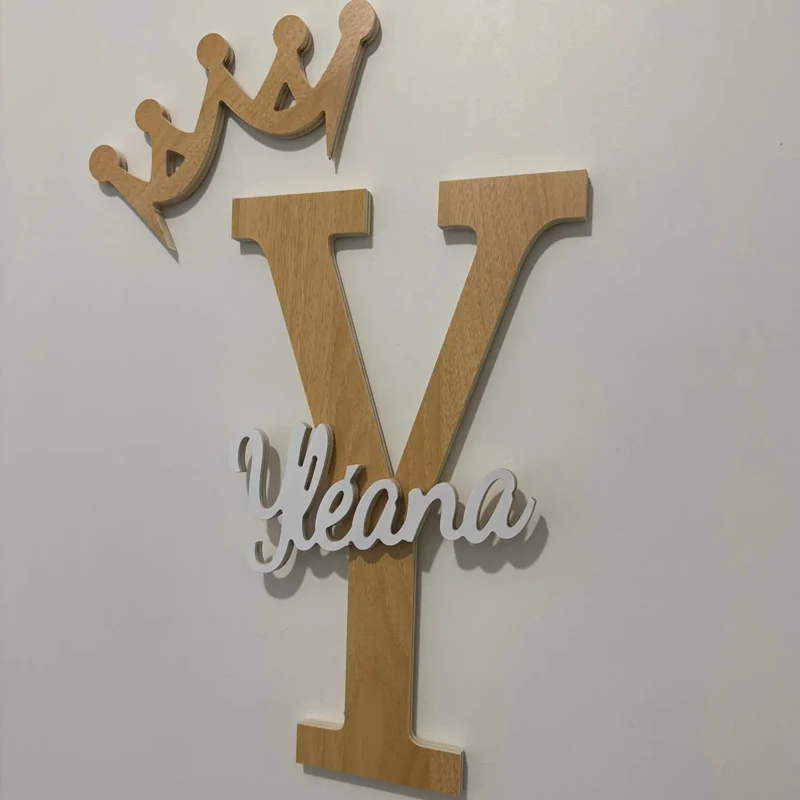 

Custom Nursery Wood Name Sign for Baby Shower Gift or Personalized Nursery Decor, Kids Name Sign