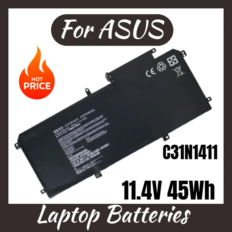 

C31N1411 Аккумулятор для ноутбука 11,4 В 45 Втч для ASUS Zenbook U305FA U305CA U305 U305F UX305 UX305FA UX305CA UX305F Совершенно новый, высокое качество