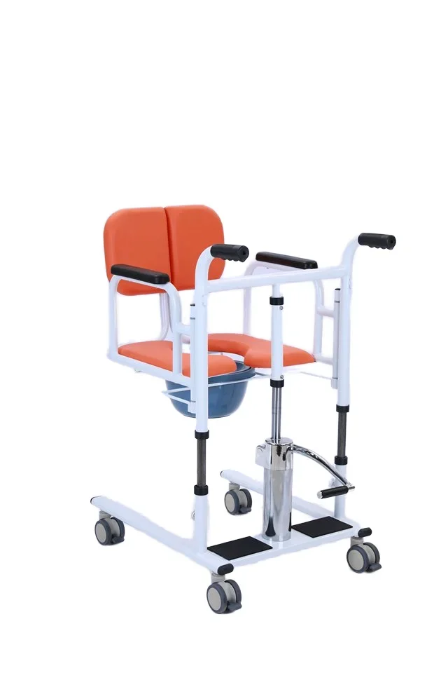 Manual folding and removable lift chair Wheelchair Shower chair Toilet Toilet Patient transfer chair