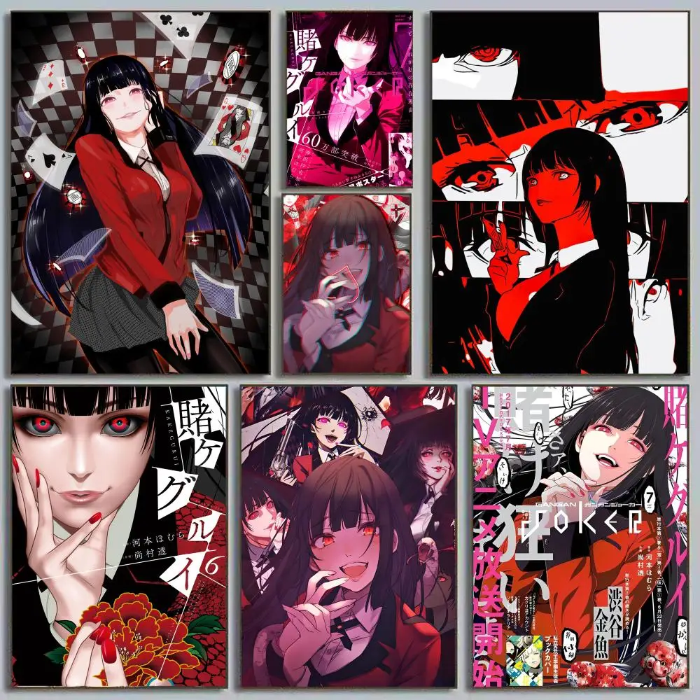 

K-Kakegurui Poster HD Art Sticky Wall Waterproof Home Living Room Bedroom Bar Aesthetic Decoration