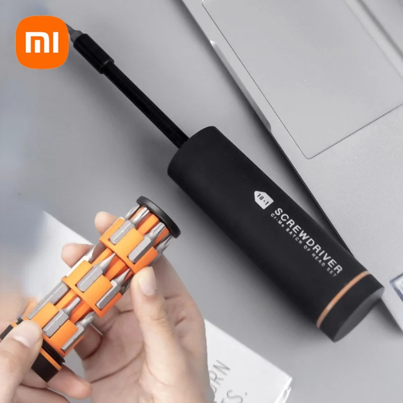 

Xiaomi Jiuxun 18 in 1 Screwdriver Kit Multi-function Steel Screw Drivers Bits Set with Extension Rod Magnetic Home Repair Tools