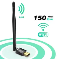 EDUP 150Mbps USB WiFi Adapter High Gain 6Dbi Antenna 802.11n MT7601 Chipset Long Distance Wireless Network Receiver Card for PC