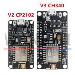 Technologie sans fil CH340/CP2102/CH9import X NodeMcu V3 V2 Lua WIFI Internet des objets carte de développement basée ESP8266 ESP-12E