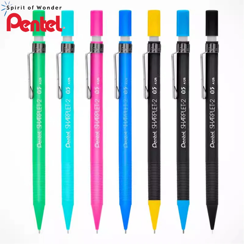 Lápiz mecánico Pentel japonés, 0,5/0,7/0,9mm, dibujo, suministros escolares y de oficina, papelería A125 127 129, accesorios escolares