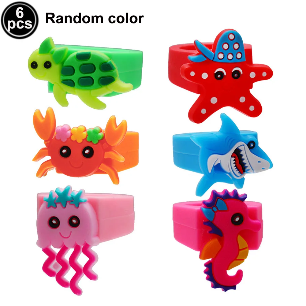 Sea Animals Slap Bracelets Under The Sea Party Cartoon Shark Octopus Ocean Party Decor Marine Life Theme Birthday Party Favors